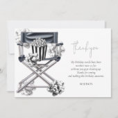 Cinema Movie Night extravaganza Retro gepersonalis Bedankkaart (Voorkant)