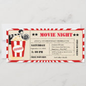  Cinema Movie Ticket Verjaardagsfeest Kaart (Voorkant)