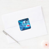 Cinema Movies Square Sticker