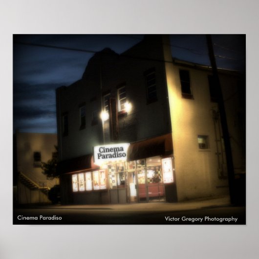 Cinema Paradiso, Victor Gregory Photography Poster (Voorkant)