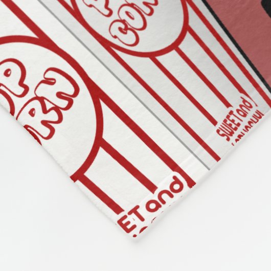  cinema Popcorn-containers Fleece Deken (Hoek)