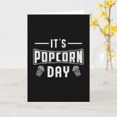 Cinema Popcorn Day Snack Film Pop Film Cadeau Idee Kaart (Gele Bloem)