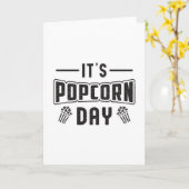 Cinema Popcorn Day Snack Film Pop Film Gift Kaart (Gele Bloem)