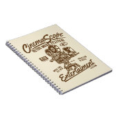Cinema scope Classic Retro Hollywood Camera Motion Notitieboek (Rechterzijde)