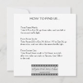 Cinema Square-uitnodiging Kaart (Achterkant)