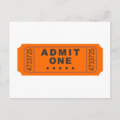 Cinema Ticket Briefkaart (Voorkant)