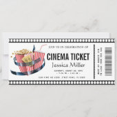 cinema ticket Invitation Kaart (Voorkant)