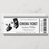 cinema ticket Invitation Kaart (Voorkant)