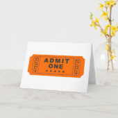 Cinema Ticket Kaart (Gele Bloem)