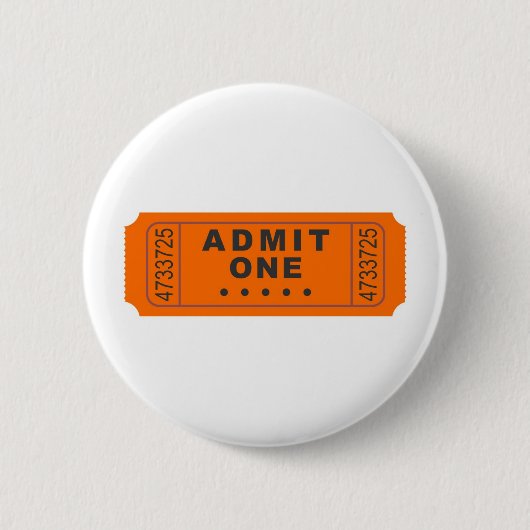 Cinema Ticket Ronde Button 5,7 Cm (Voorkant)