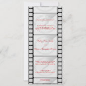 Cinema "Ticket" Uitnodiging/Menu Kaart (Voorkant)