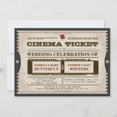 Cinema Ticket - Weddenschap op grijs Kaart (Voorkant)