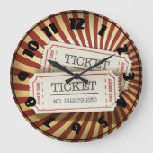 Cinema Tickets Clock Grote Klok (Voorkant)