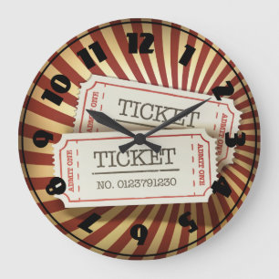 Cinema Tickets Clock Grote Klok