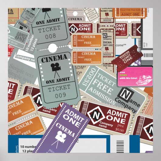 Cinema Ticket's Poster (Voorkant)
