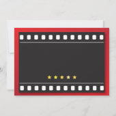 Cinema Verjaardag Party Film Elke Leeftijd Rode Fo Kaart (Achterkant)