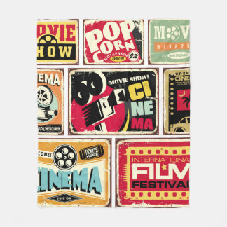  cinema vertoont collectie. Filmindustrie Fleece Deken