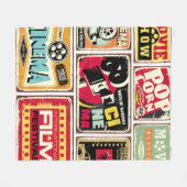 cinema vertoont collectie. Filmindustrie Fleece Deken (Voorkant (Horizontaal))