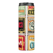  cinema vertoont collectie. Filmindustrie Thermosbeker (Achterkant)