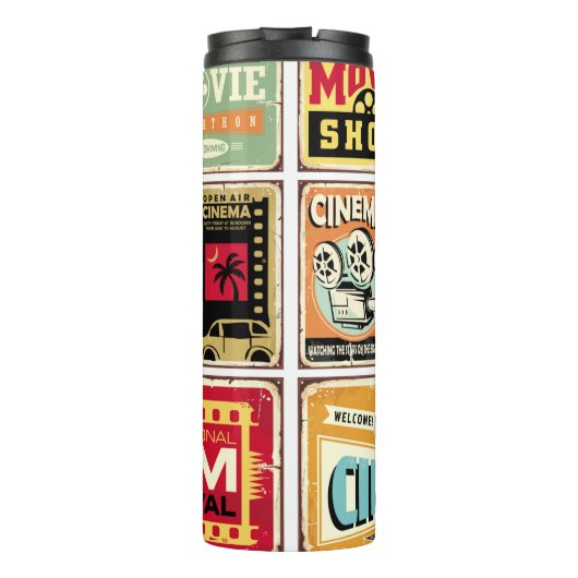  cinema vertoont collectie. Filmindustrie Thermosbeker (Achterkant)