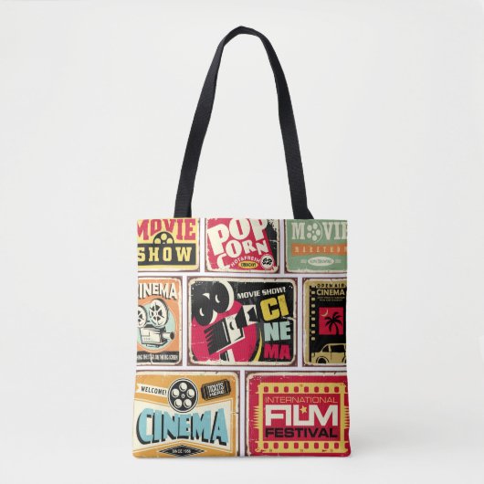  cinema vertoont collectie. Filmindustrie Tote Bag (Voorkant)