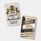 CinemaCon 2025 Badge (Voor- en achterkant)