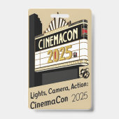 CinemaCon 2025 Badge (Achterkant)