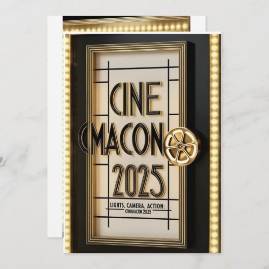 CinemaCon 2025 KAART (Voorkant / Achterkant)
