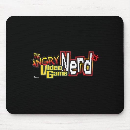 Cinemacre Angry Video Game Nerd Logo Premium Muismat (Voorkant)