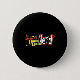 Cinemacre Angry Video Game Nerd Logo Premium Ronde Button 5,7 Cm