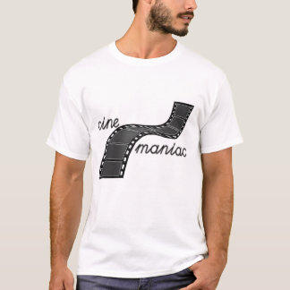 Cinemaniak met filmstrip t-shirt