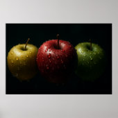 Cinematic Appels Hyper Realistische Macro Stilleve Poster (Voorkant)