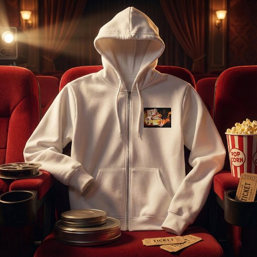 Cinematic Film Reel and Clapperboard Hoodie
