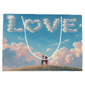Cinematic "Love" in the Sky & Couple Sunset Scene Groot Cadeauzakje (Achterkant)