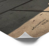 Cinematic man aan de muur poster (Hoek)