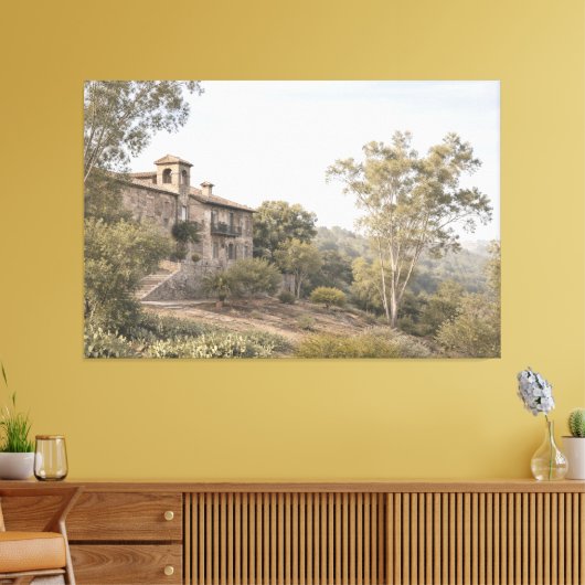 Cinematic Mist Villa, Toledo Spanje Canvas Afdruk (Insitu (Woonkamer))