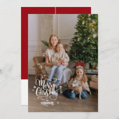 Cinematic Mood Kerstmis Feestdagenkaart (Voorkant / Achterkant)