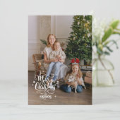 Cinematic Mood Kerstmis Feestdagenkaart (Staand voorkant)