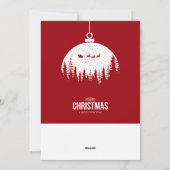 Cinematic Mood Kerstmis Feestdagenkaart (Achterkant)