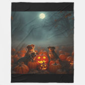 Cinematic Pumpkin Patch Pet Blanket | Fall Magic Fleece Deken (Voorkant)
