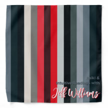 Cinematic Red & Black Scale Stripes Tarot Doek