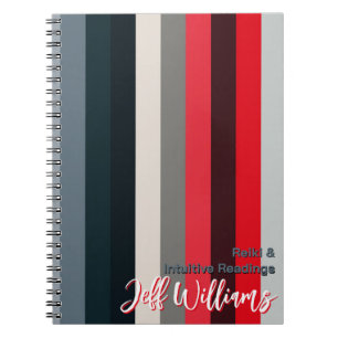 Cinematic Red & Grey Schaal Esthetische Reiki Stre Notitieboek