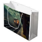 Cinematic Trein Grote Gift Bag Groot Cadeauzakje (Voorkant Gekanteld)