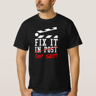 Cinematograaf Filmmaker Gift Fix in Post T-shirt