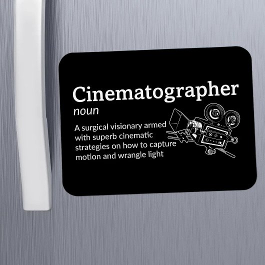 Cinematographer Definitie - Film 3" x 4" Flex Magneet