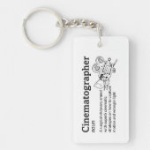 Cinematographer Definitie - Grappige Film Crew Sleutelhanger (Voorkant)