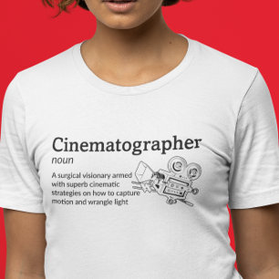 Cinematographer Definitie Licht Mode - Camera T-shirt