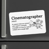 Cinematographer Definitie - Set Life 4" x 6" Flex Magneet