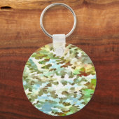 Cineraria Pop Art Sleutelhanger (Voorkant)