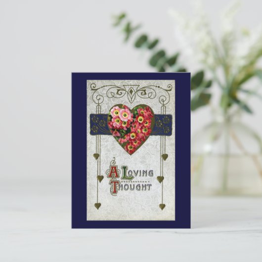 Cinerarias Valentijn Feestdagenkaart (Staand voorkant)